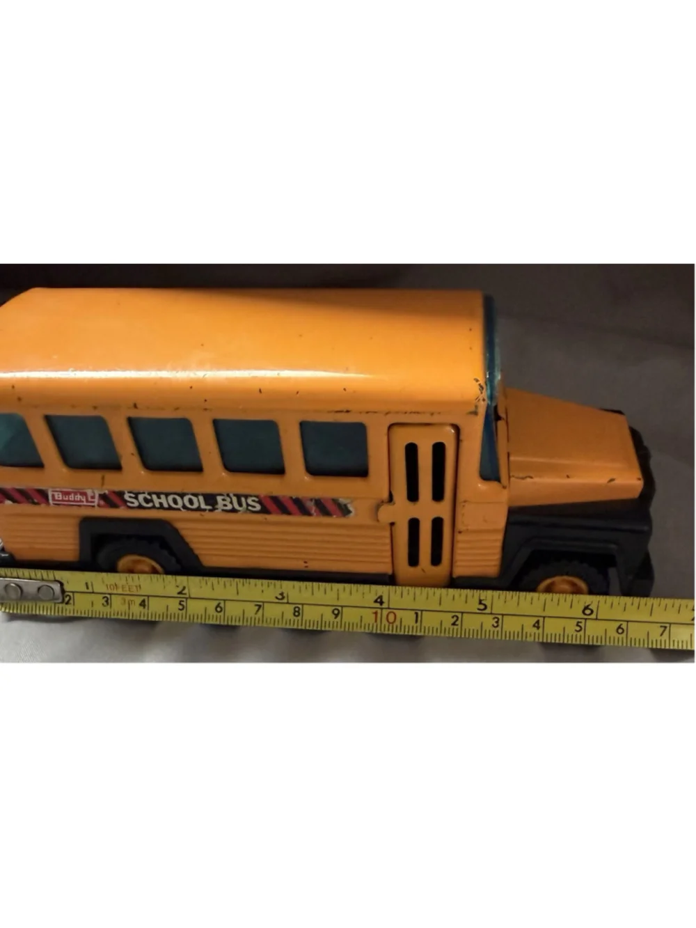 1980 Collectible Buddy L School Bus Door Opens/Pressed Steel Toy Made in Japan